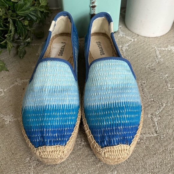 Soludos Ombré Blue Slip On Espadrille Loafer Shoes. Size 5.5 - Picture 7 of 11